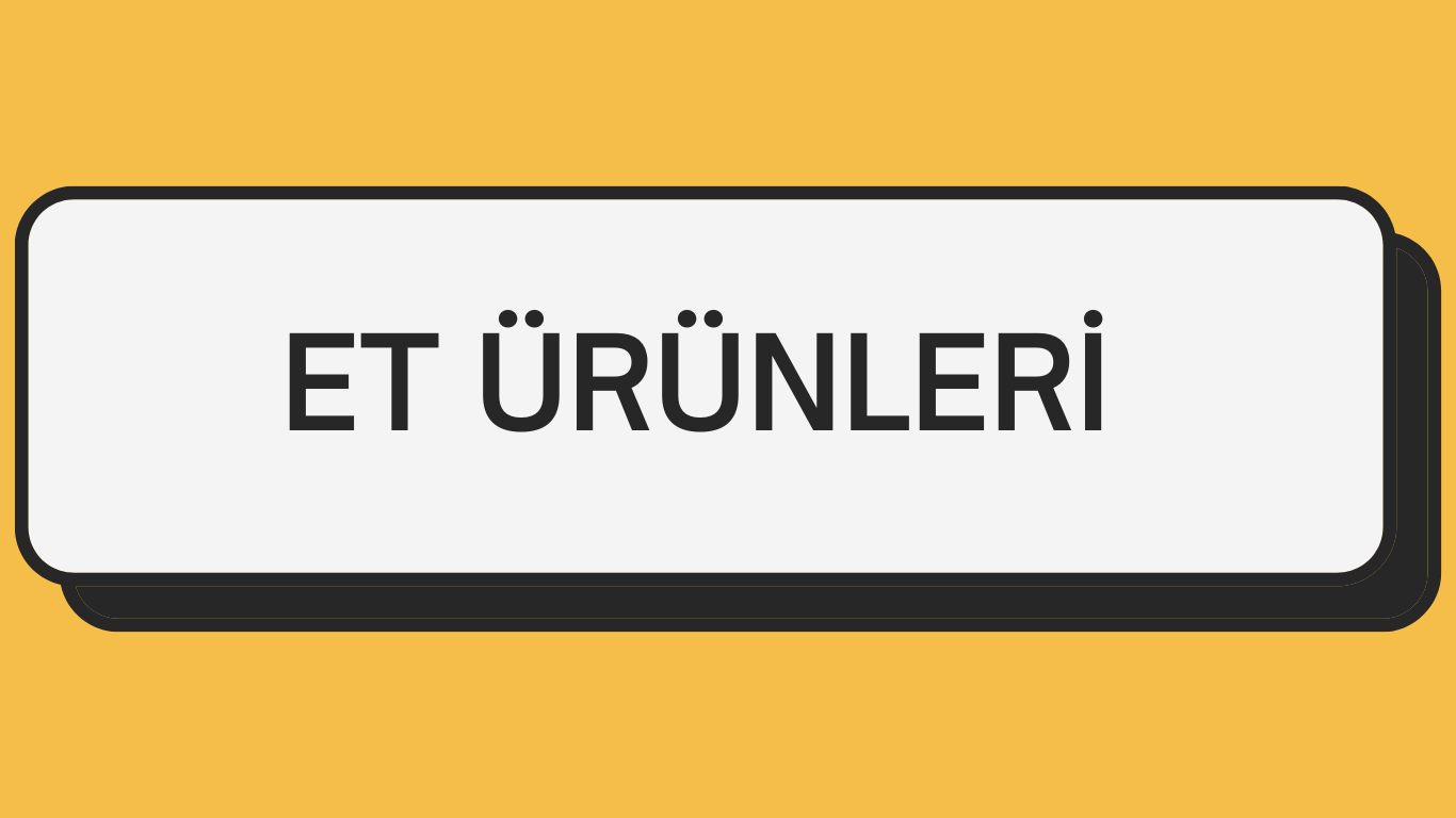 Et Ürünleri